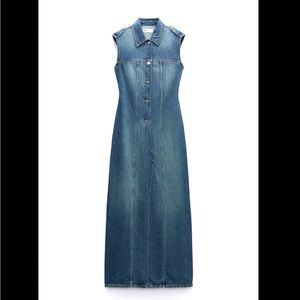 DENIM TRF DRESS